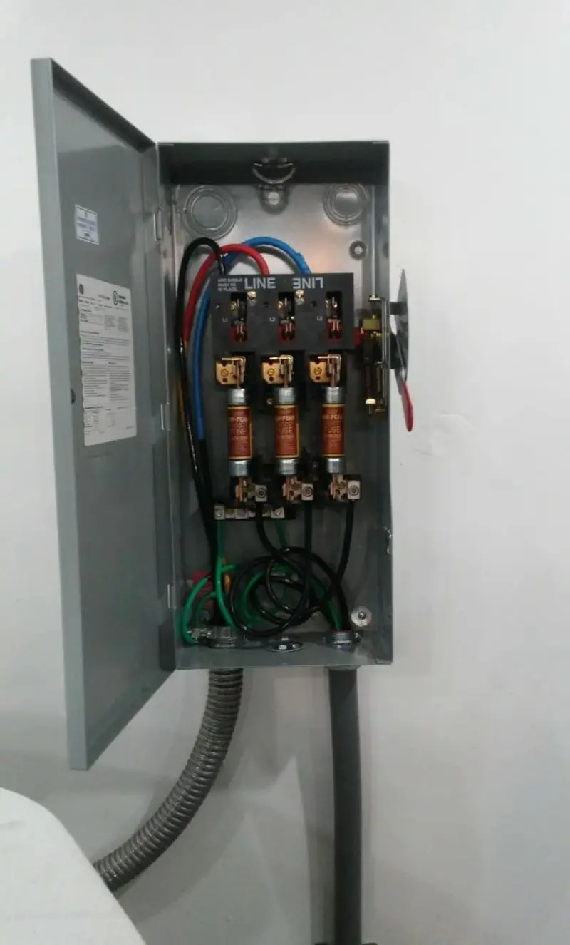 Three-phase disconnect switch installed for Electrical Wiring & Rewiring in Longboat Key