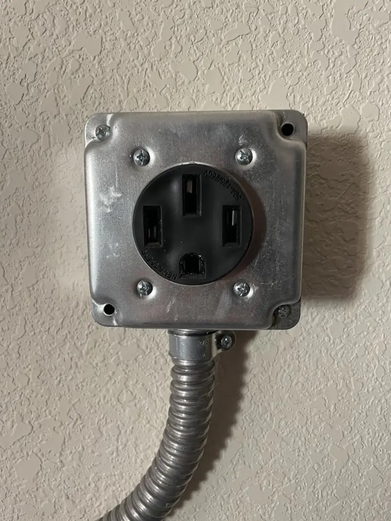 NEMA 14-50 outlet installed for Electrical Panel Upgrade in Longboat Key